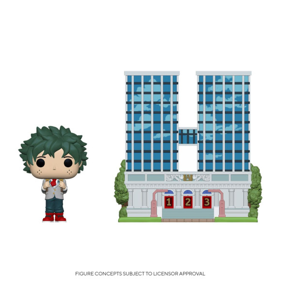 My Hero Academia POP! Town Vinyl Figur U.A. High School w/Deku in Uniform 9 cm