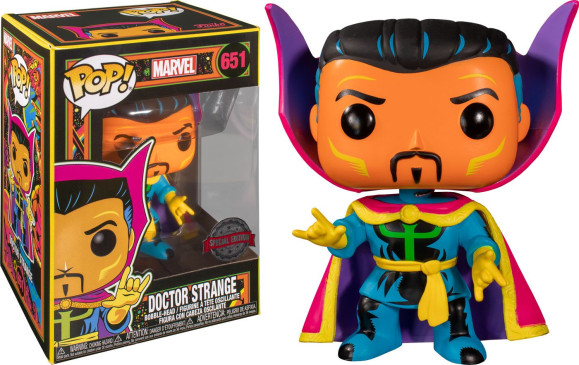 Marvel Dr. Strange POP! Black Light  Figur 9 cm