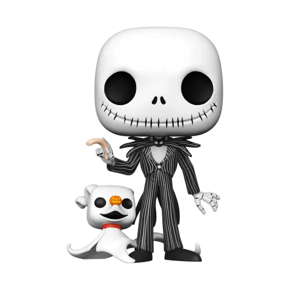 Nightmare before Christmas Super Sized POP! Disney Vinyl Figur Jack w/Zero 25 cm