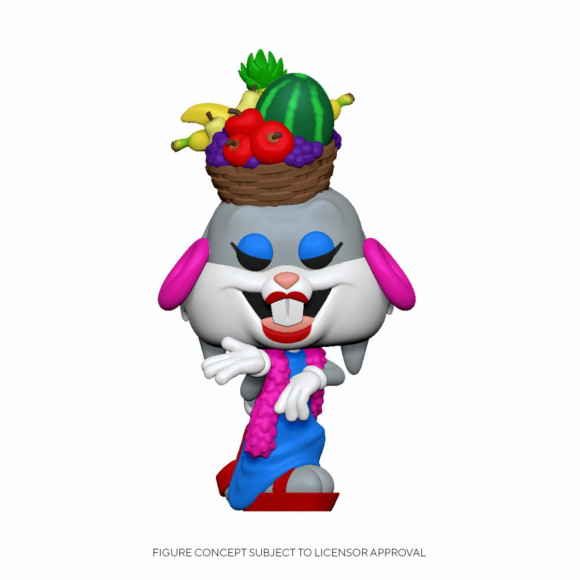 Bugs Bunny 80th Anniversary POP! Animation Vinyl Figur Bugs in Fruit Hat 9 cm