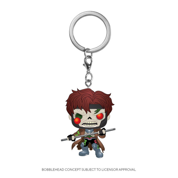 Marvel Pocket POP! Vinyl Schlüsselanhänger Zombie Gambit 4 cm