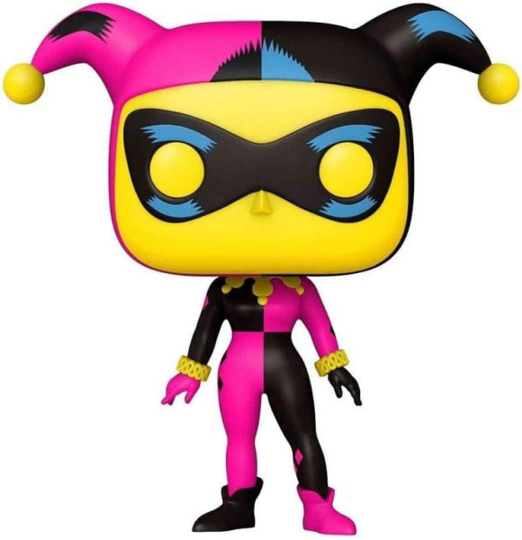 DC Comics POP! Heroes Vinyl Figur Harley Quinn(Black Light) 9 cm