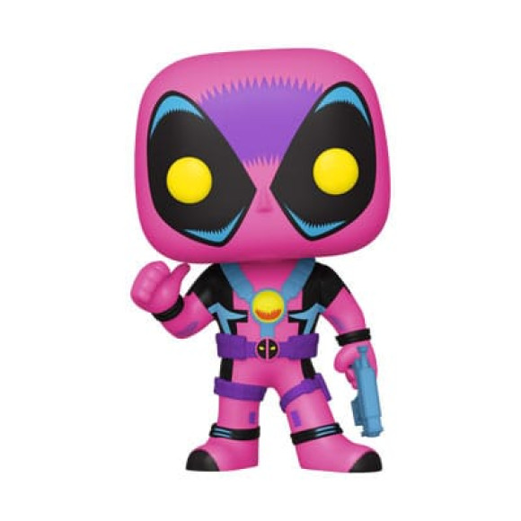 Marvel POP! Vinyl Figur Blacklight - Deadpool 9 cm