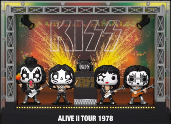 Kiss POP! Moments DLX Vinyl Figuren 4er-Pack Alive II 1978 Tour 9 cm