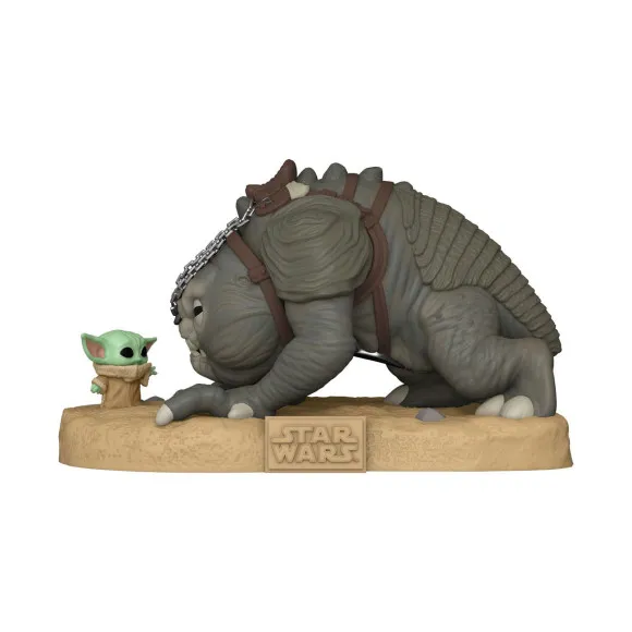 Star Wars: The Book of Boba Fett Super Sized Jumbo POP! Vinyl Figur Grogu with Rancor 25 cm