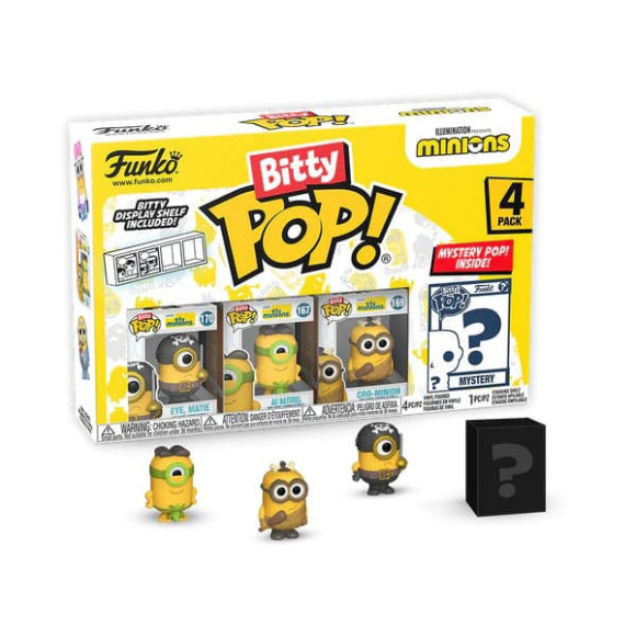 Minions Bitty POP! Vinyl Figuren 4er-Pack Eye Matie 2,5 cm