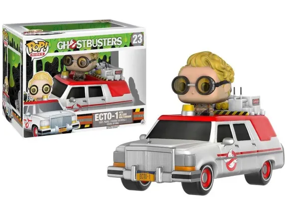 Ghostbusters 2016 POP! Rides Vinyl Fahrzeug mit Figur ECTO-1 & Jullian Holtzmann 18 cm