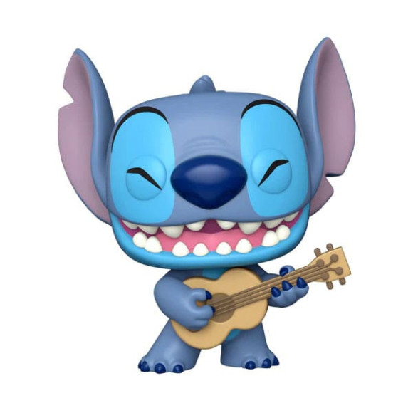 Lilo & Stitch - Stitch Ukulele Super Sized Jumbo POP! Figur 25 cm
