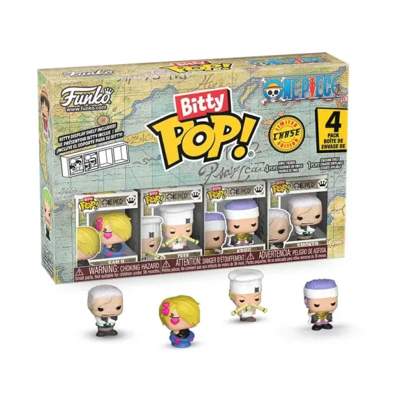 One Piece Bitty POP! Vinyl Figuren 4er-Pack Sanji 2,5 cm
