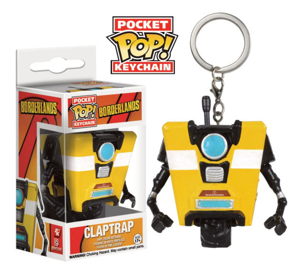 Borderlands Claptrap Pocket POP! Schlüsselanhänger 4 cm