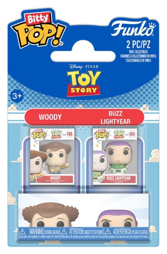 Toy Story POP! Vinyl Figuren 2er-Pack Woody & Buzz Lightyear 2 cm