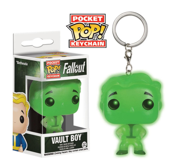 Funko Fallout Pocket Vault Boy POP! Schlüsselanhänger Glow In The Dark 4 cm