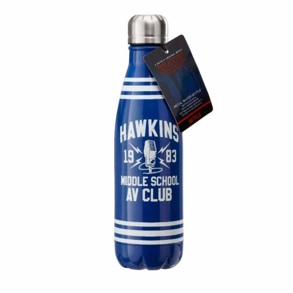 Stranger Things Hawkins AV Club Edelstahl-Trinkflasche