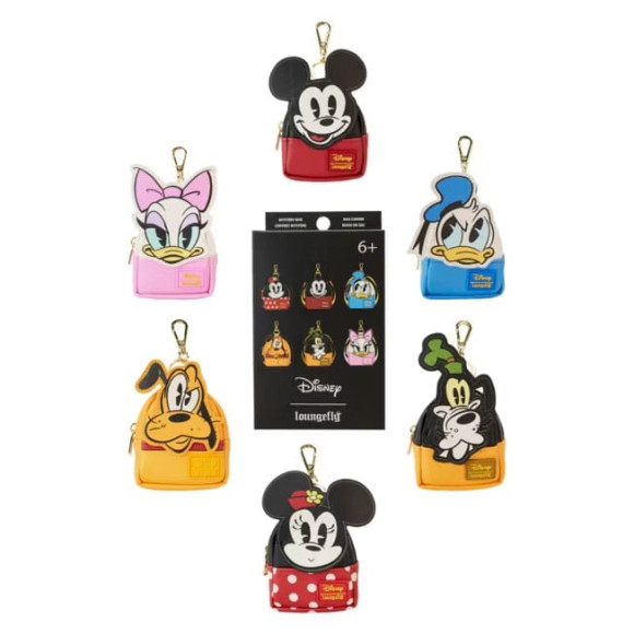 Mickey and friends by Loungefly Schlüsselanhänger Mini Backpack Blind Box Sortiment (15)