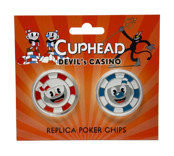 Cuphead Devils Casino Poker Chips Prop Replica