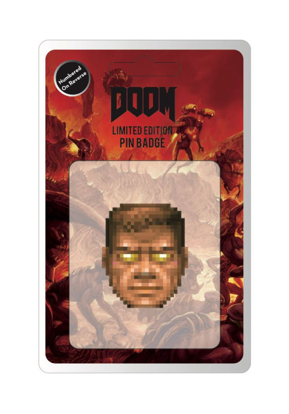 Doom Ansteck-Pin Face