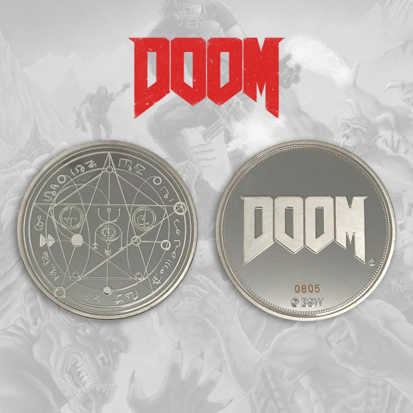 Doom Logo Sammelmünze