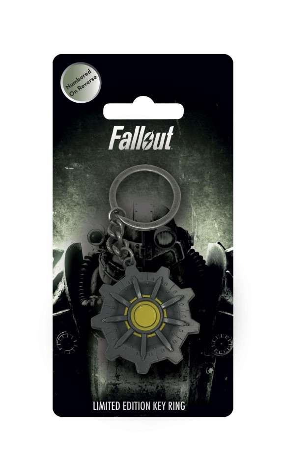 Fallout Metall Schlüsselanhänger Vault Door