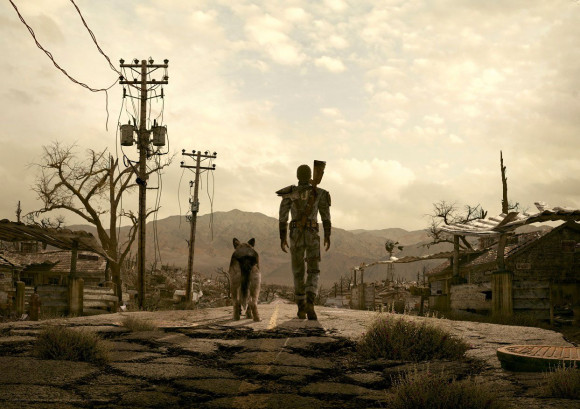 Fallout Kunstdruck Hero & Dogmeat 42 x 30 cm
