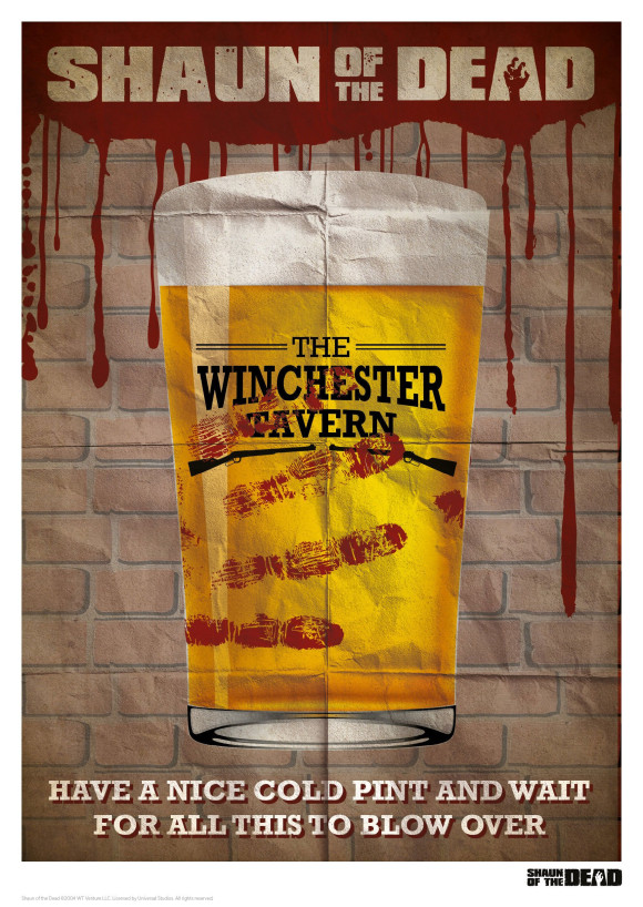 Shaun of the Dead Kunstdruck Winchester Tavern 42 x 30 cm