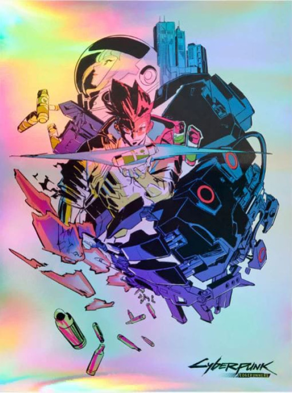 Cyberpunk Edgerunners Kunstdruck David & Lucy 30 x 40 cm - ungerahmt