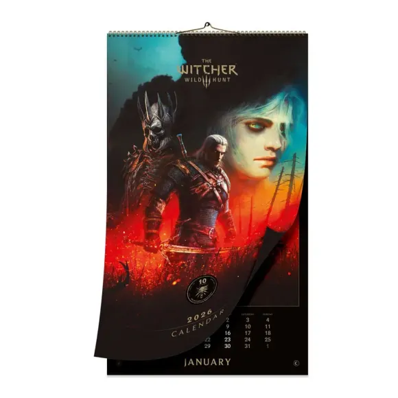 The Witcher 3: Wild Hunt Kalender 2026 10th Anniversary 