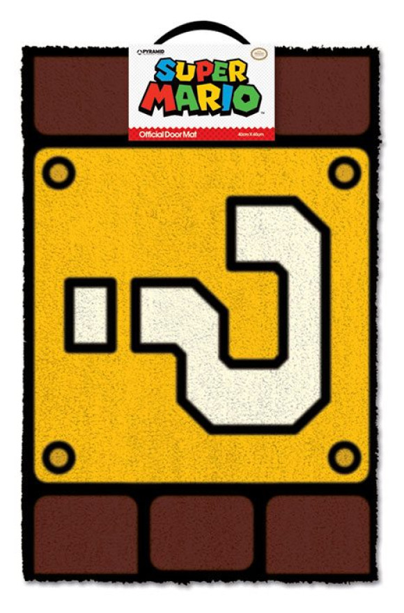 Super Mario Fußmatte Fragezeichenblock 40 x 60 cm