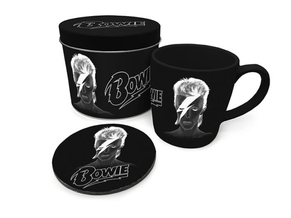 David Bowie Tasse mit Untersetzer X-Ray