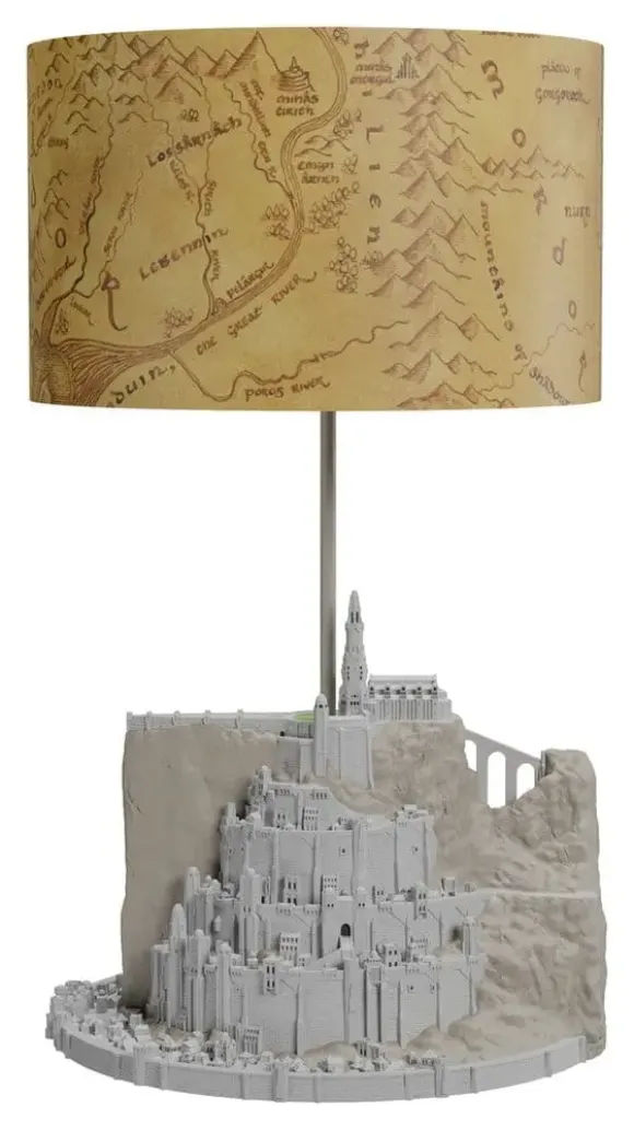 Der Herr der Ringe Tischlampe mit Schirm Minas Tirith 34 cm