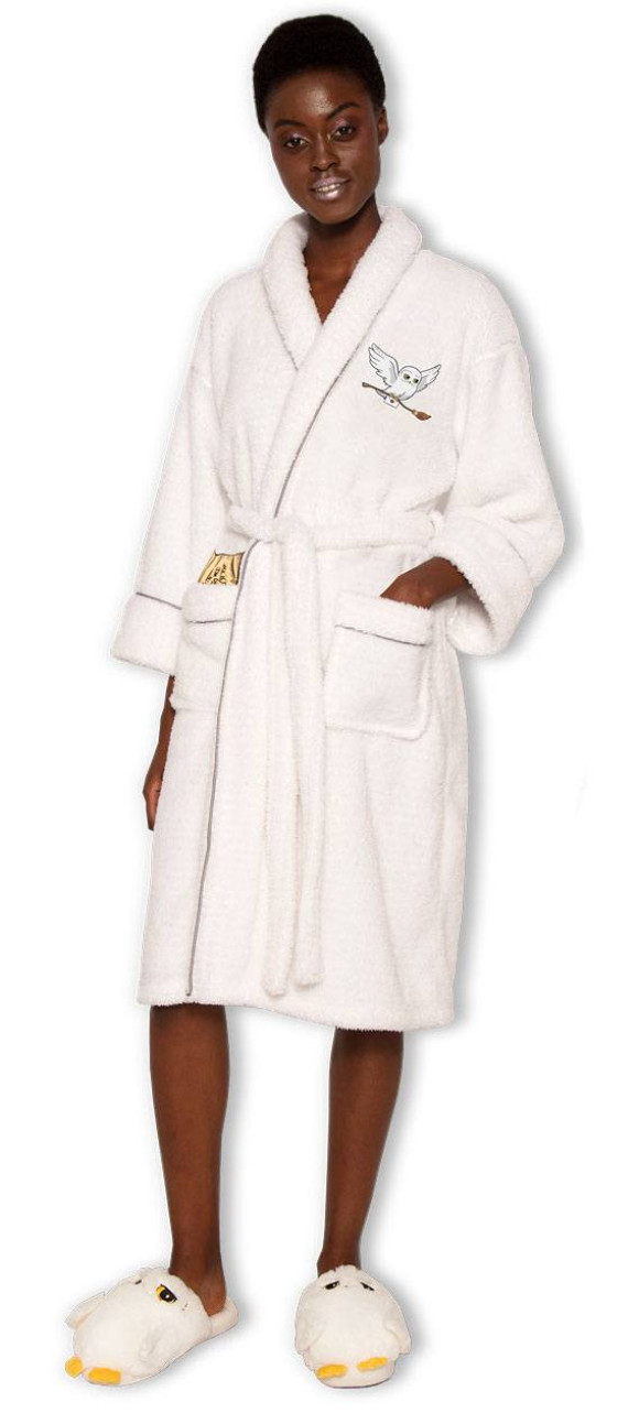 Harry Potter Girlie Fleece-Bademantel Hedwig