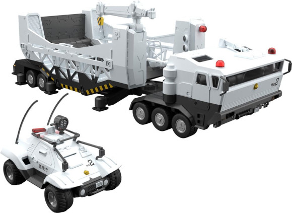 Mobile Police Patlabor Moderoid Plastic Model Kits 1/60 Type 98 Special Command Vehicle & Type 99 Special Labor Carrier (re-run)