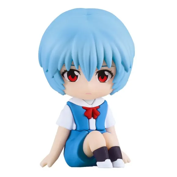 Rebuild of Evangelion Rubber Mascot Nendroid Plus Minifigur Rei Ayanami 8 cm  