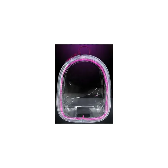 HaloPop Kristallklare Display-Tasche LED Glow Lighting (Pink) 18 cm Sortiment (6)