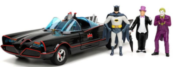 DC Comics Diecast Modell 1/24 Batman 1966 Classic Batmobile Deluxe