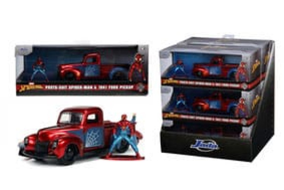 Marvel Diecast Modell 1/32 1941 Ford Pick Up Spider-Man