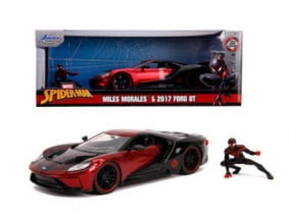 Spider-Man Diecast Modell 1/24 2017 Ford GT Miles Morales