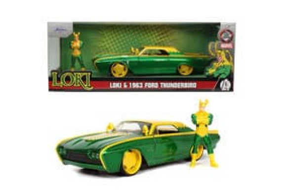 Marvel Diecast Modell 1/24 Ford Thunderbird Loki