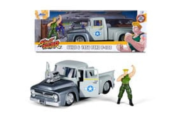 Street Fighter Diecast Modell 1/24 1956 Ford Pickup Guile
