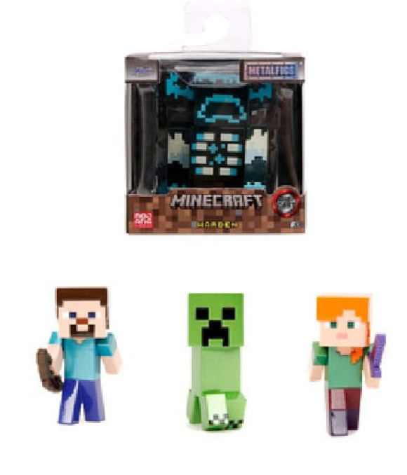 Minecraft Nano Metalfigs Diecast Minifiguren 6 cm Sortiment (12)