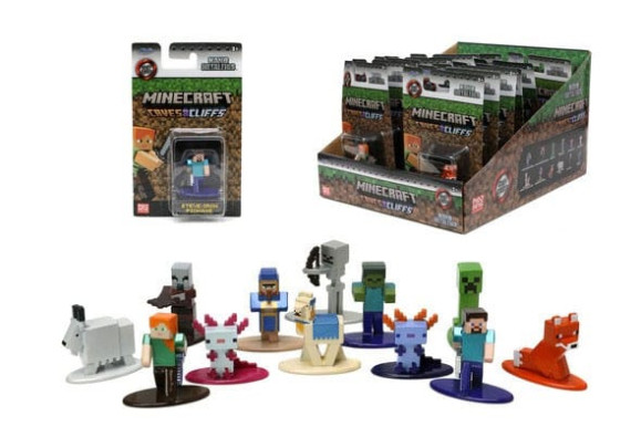 Minecraft Nano Metalfigs Diecast Minifiguren 4 cm Display Wave 3 (24)