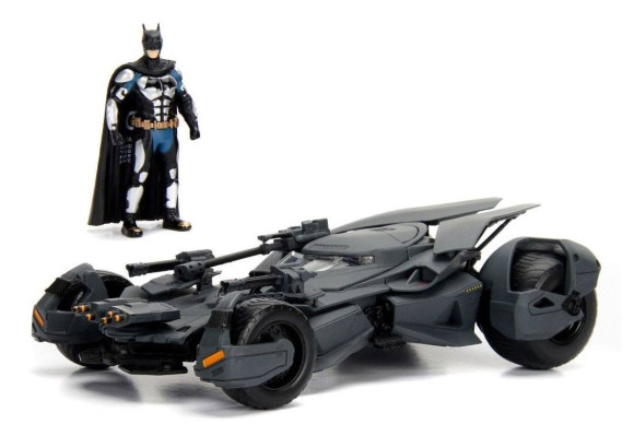 Justice League Diecast Modell 1/24 2017 Batmobile mit Figur