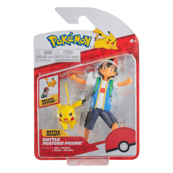 Pokémon Ash & Pikachu Battle Feature Figuren 11 cm