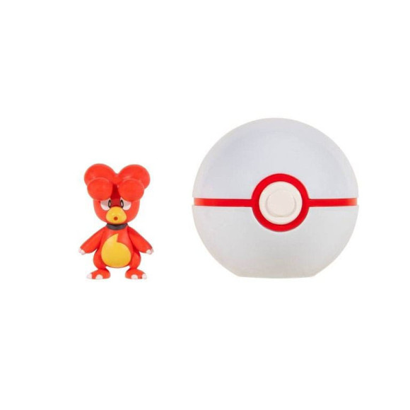 Pokémon Clip'n'Go Poké Balls Magby & Premierball