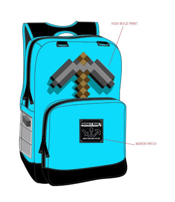 Minecraft Rucksack Diamond Pickaxe