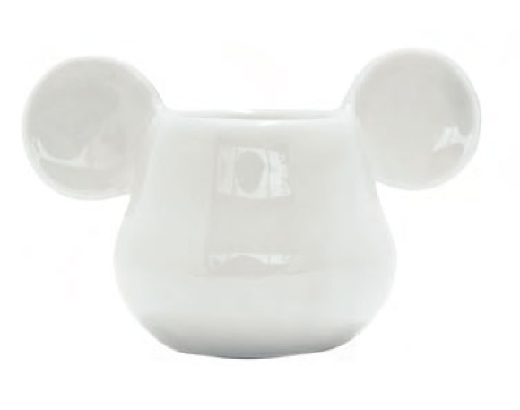 Micky Maus 3D Eierbecher Weiß