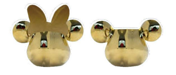 Micky Maus Deluxe 3D Salz- und Pfefferstreuer Gold