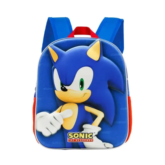 Sonic The Hedgehog 3D Rucksack Sega Velocity Blue Small  