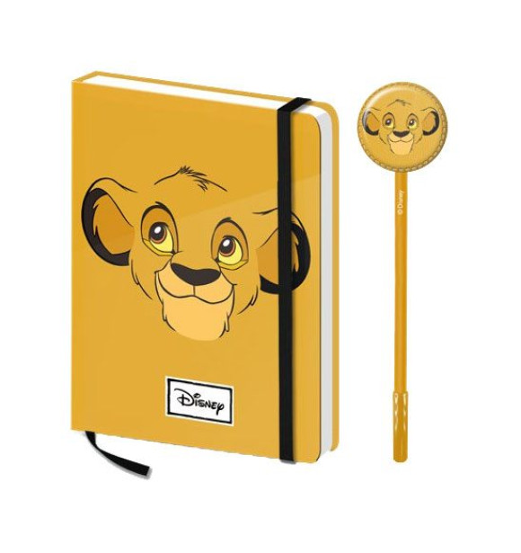 König der Löwen Notizbuch mit Kugelschreiber Geschenk-Set Simba