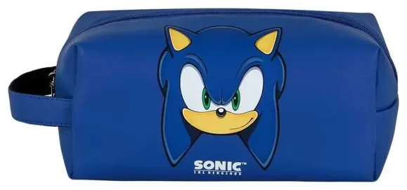 Sonic - The Hedgehog Plus Brick Travel Kulturbeutel SEGA Sight Blue