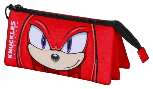 Sonic - The Hedgehog Triple Federmäppchen SEGA Knuckles Sight Red
